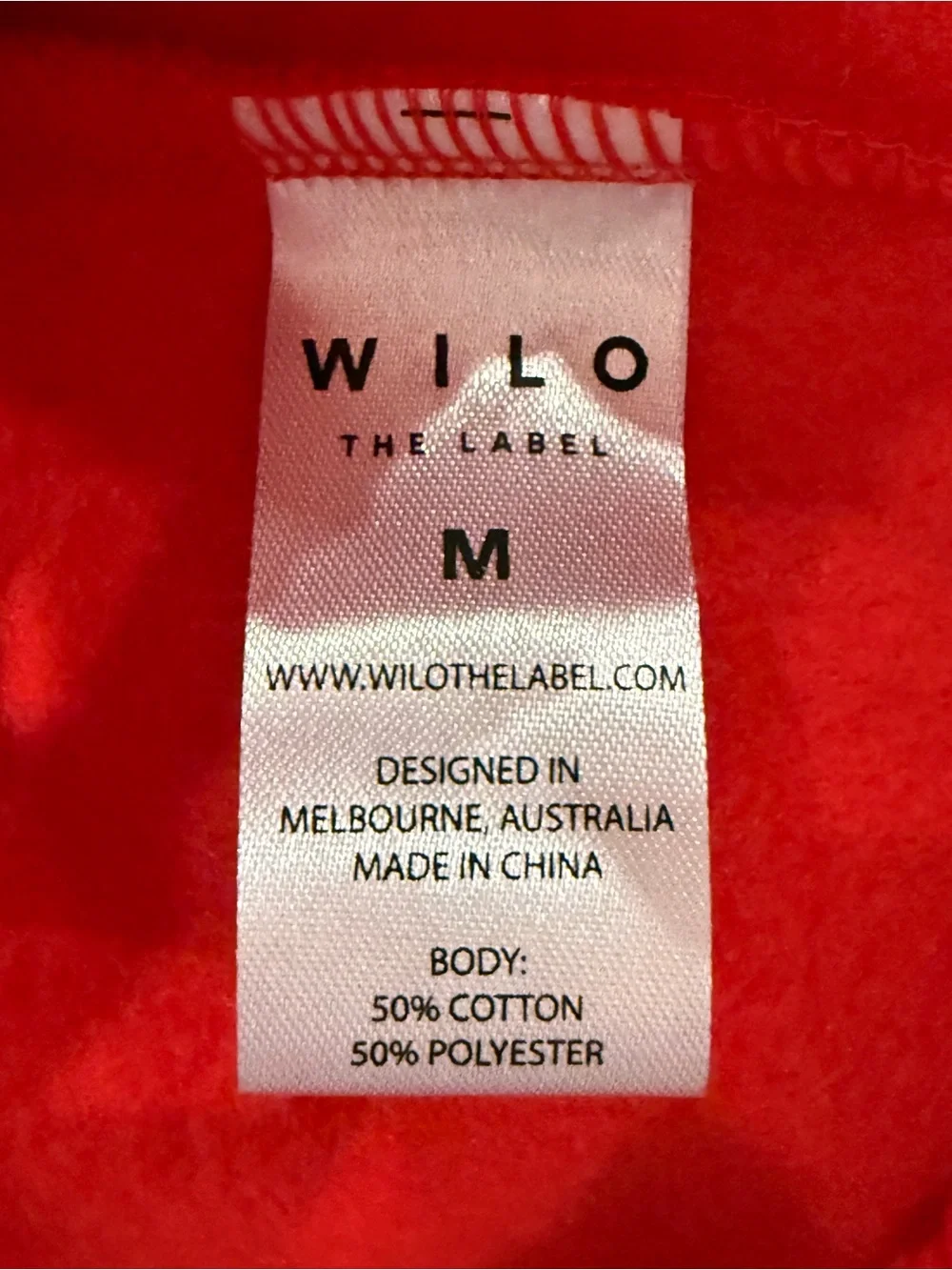 NWT Wilo The Label Sporty Sweatshirt & Shorts Set in Red, SZ M